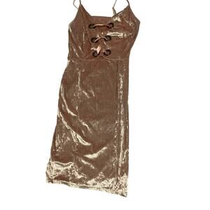 Fairy Renaissance lace up Dress pink velvet Ren Faire dress Size XS